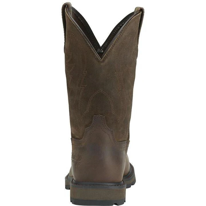 Ariat Men's Groundbreaker 10" Steel Toe Work Boot - Brown - 10014241 5 Ariat Men's Groundbreaker 10" Steel Toe Work Boot - Brown - 10014241 - Image 3