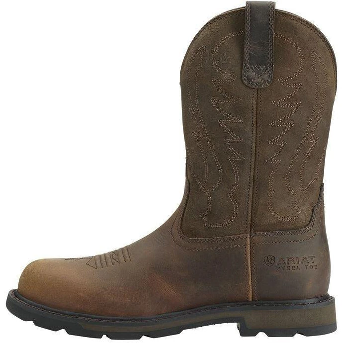 Ariat Men's Groundbreaker 10" Steel Toe Work Boot - Brown - 10014241 4 Ariat Men's Groundbreaker 10" Steel Toe Work Boot - Brown - 10014241 - Image 2