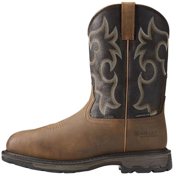 Ariat Men's WorkHog 11" Wide Sqr Comp Toe WP 400g Western Work Boot - 10018555 4 Ariat Men's WorkHog 11" Wide Sqr Comp Toe WP 400g Western Work Boot - 10018555 - Image 2