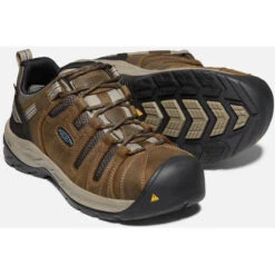 Keen Utility Men's Flint II Steel Toe WP Work Shoe - Brown - 1023236 -Overlook Boots Online Shop 1023236 PPS PDP