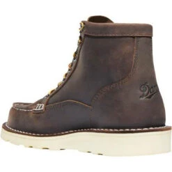 Danner Women's Bull Run 6" ST Moc Toe Wedge Work Boot - Brown - 15576 10 Danner Women's Bull Run 6" ST Moc Toe Wedge Work Boot - Brown - 15576 -Overlook Boots Online Shop 15576 M