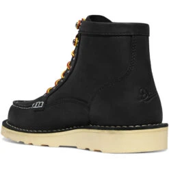 Danner Women's Bull Run 6" Slip Resist Moc Toe Work Boot - Black - 15587 -Overlook Boots Online Shop 15587 M