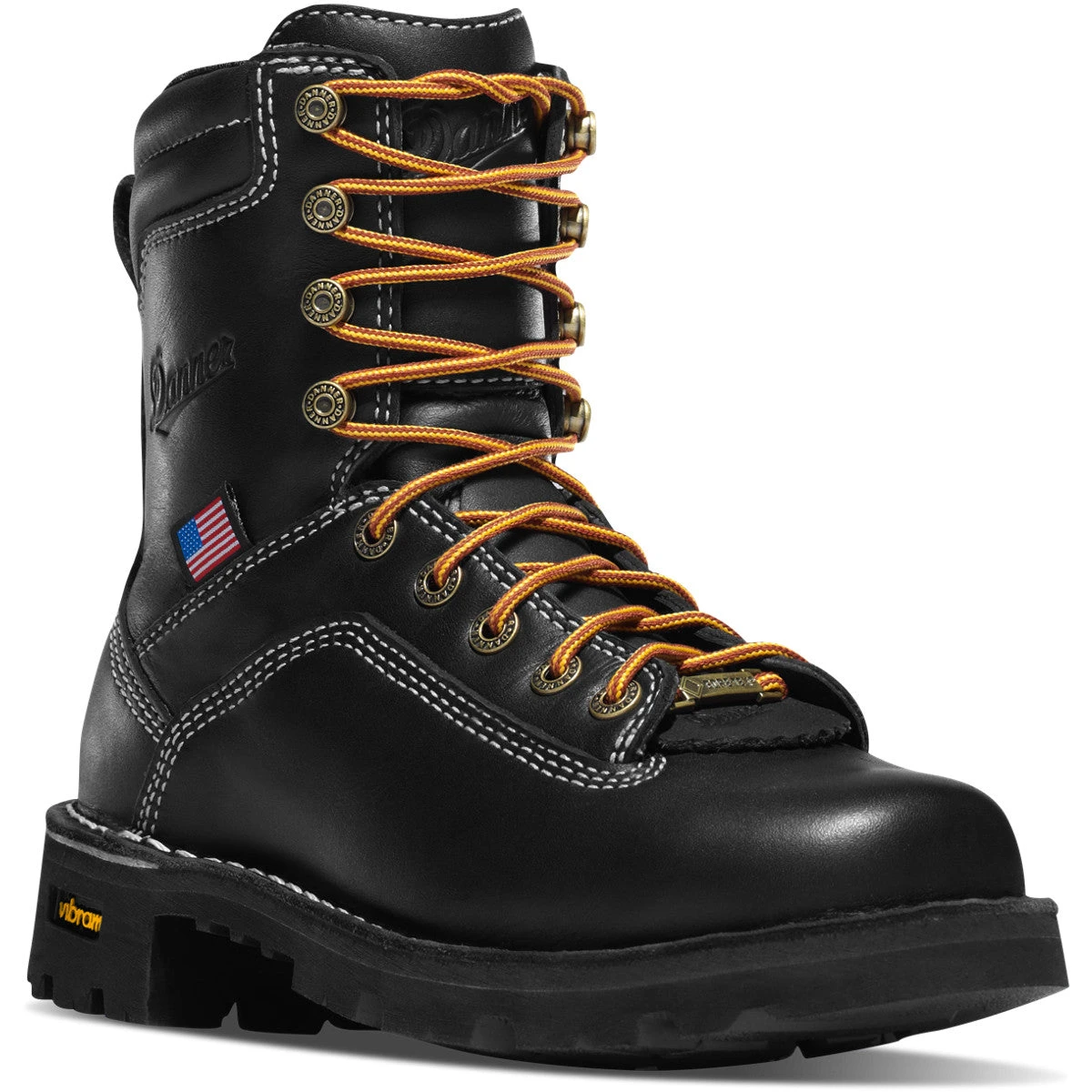 Danner Women's Quarry USA Made Alloy Toe WP Work Boot - Black - 17325 3 Danner Women's Quarry USA Made Alloy Toe WP Work Boot - Black - 17325