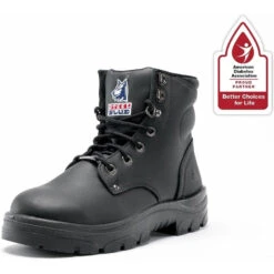 Steel Blue Men's Argyle 6" WP Steel Side Zip Work Boot - Black - 810951 -Overlook Boots Online Shop 312951 BLK J1P2017 360 images1