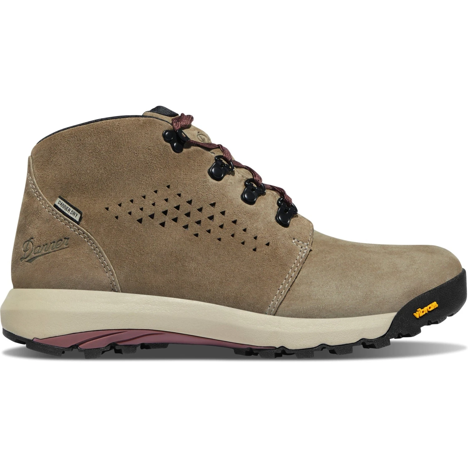 Danner Women's Inquire Chukka 4" WP Hiking Boot - Gray/Plum - 64501 4 Danner Women's Inquire Chukka 4" WP Hiking Boot - Gray/Plum - 64501 - Image 2