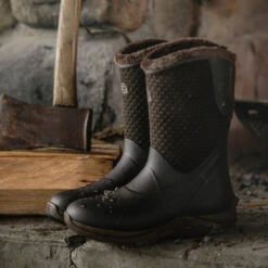 Lacrosse Women's Alpha Cozy 10" Soft Toe WP Rubber Boot - Brown - 656111 -Overlook Boots Online Shop 656111 alt2