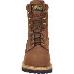 Carolina Women's Elm 8" Comp Toe WP Slip Resist Work Boot -Brown- CA1435 -Overlook Boots Online Shop CA1435 500xauto Toe