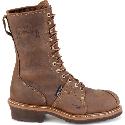 Carolina Men's Linesman 10" Comp Toe WP Work Boot - Brown - CA1904 4 Carolina Men's Linesman 10" Comp Toe WP Work Boot - Brown - CA1904 - Image 2