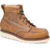 Carolina Men's AMP USA Made 6" Moc Toe Wedge Work Boot Brown - CA7011 -Overlook Boots Online Shop CA7011 1