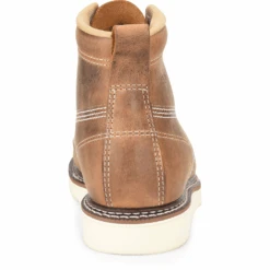 Carolina Men's AMP USA Made 6" Moc Toe Wedge Work Boot Brown - CA7011 -Overlook Boots Online Shop CA7011 3