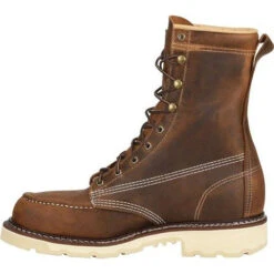 Carolina Men's Ferric 8" Soft Toe Moc Toe Work Boot - Brown - CA7016 12 Carolina Men's Ferric 8" Soft Toe Moc Toe Work Boot - Brown - CA7016 -Overlook Boots Online Shop CA7016 Instep