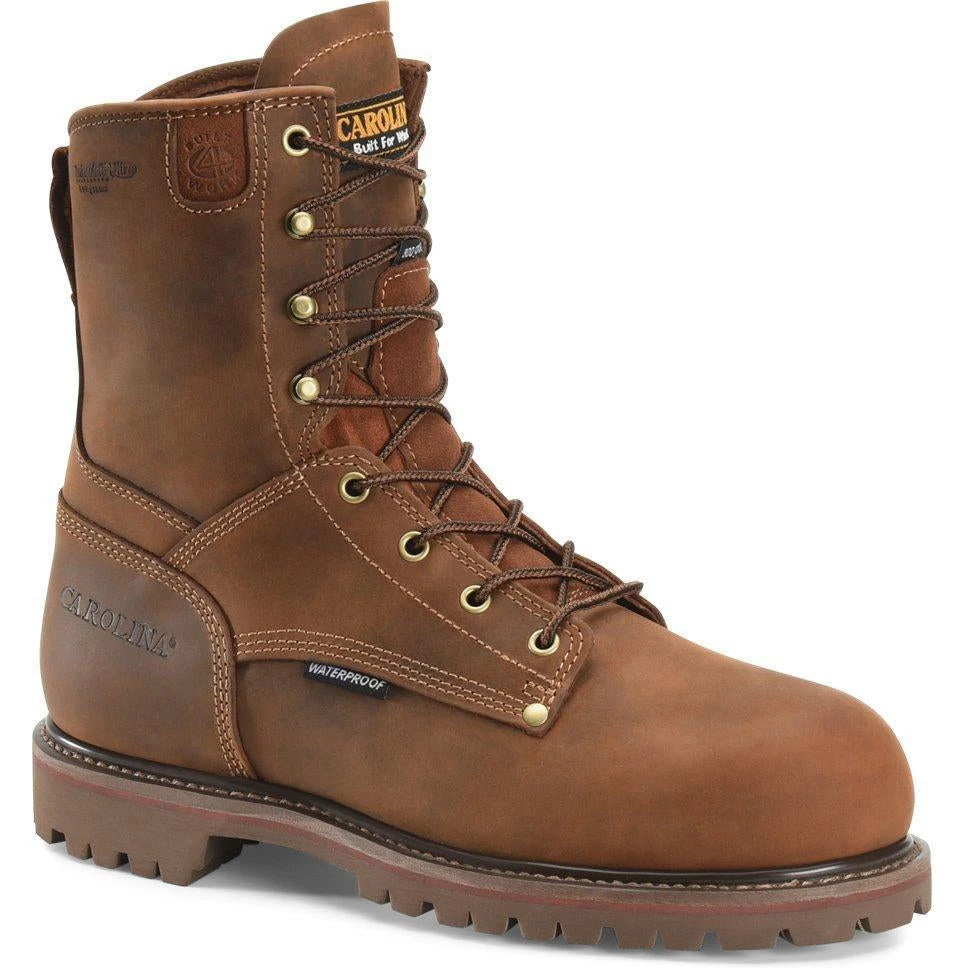 Carolina Men's 28 Series 8" WP Ins Grizzly Work Boot - Brown - CA9028 3 Carolina Men's 28 Series 8" WP Ins Grizzly Work Boot - Brown - CA9028