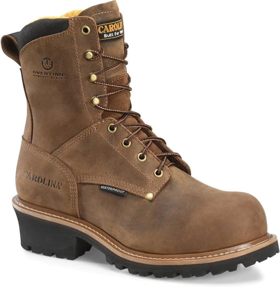 Carolina Men's Poplar 8" Soft Toe Waterproof Work Boot - Brown - CA9052 3 Carolina Men's Poplar 8" Soft Toe Waterproof Work Boot - Brown - CA9052