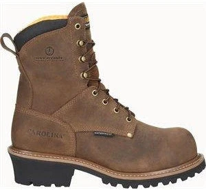 Carolina Men's Poplar 8" Soft Toe Waterproof Work Boot - Brown - CA9052 4 Carolina Men's Poplar 8" Soft Toe Waterproof Work Boot - Brown - CA9052 - Image 2