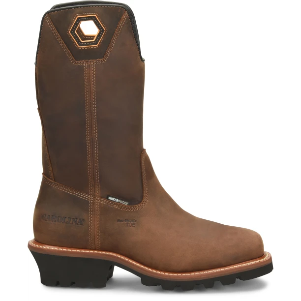 Carolina Men's Coppice 12" Comp Toe WP Logger Work Boot- Brown- CA9833 4 Carolina Men's Coppice 12" Comp Toe WP Logger Work Boot- Brown- CA9833 - Image 2