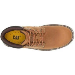 CAT Men's Outbase Soft Toe Waterproof Work Boot - Brown - P51032 -Overlook Boots Online Shop CATM P51032 041619 S20 TOP