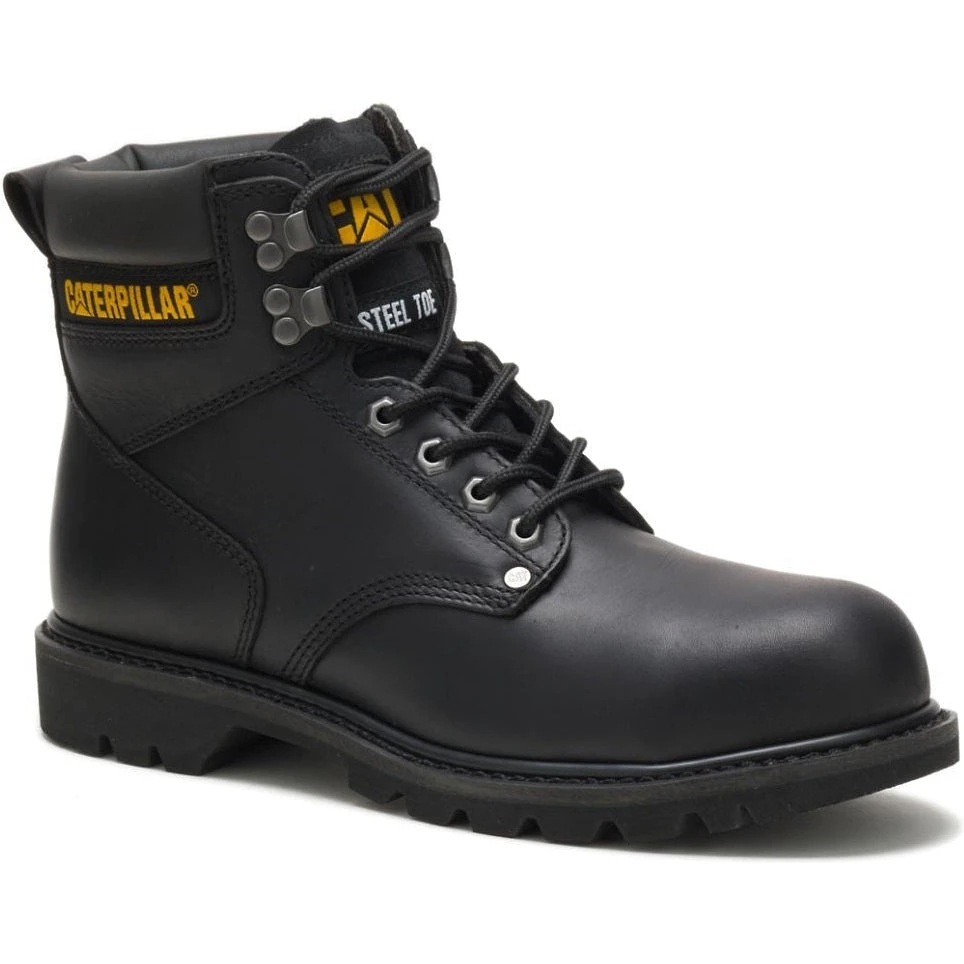 CAT Men's Second Shift Steel Toe Work Boot - Black - P89135 3 CAT Men's Second Shift Steel Toe Work Boot - Black - P89135