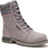 CAT Women's Echo Waterproof Steel Toe Work Boot - Grey - P90565 -Overlook Boots Online Shop CATW P90565 011119 F15 032