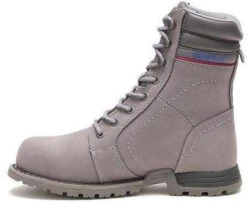 CAT Women's Echo Waterproof Steel Toe Work Boot - Grey - P90565 -Overlook Boots Online Shop CATW P90565 011119 F15 180