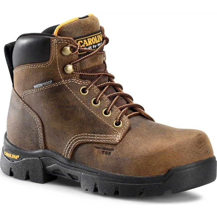 Carolina Women's Circuit 6" Comp Toe WP Slip Resist Work Boot -Brown- CA1626 3 Carolina Women's Circuit 6" Comp Toe WP Slip Resist Work Boot -Brown- CA1626