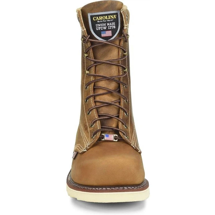 Carolina Men's Amp USA 8" Steel Toe Slip Resist Work Boot -Brown- CA7505 6 Carolina Men's Amp USA 8" Steel Toe Slip Resist Work Boot -Brown- CA7505 - Image 4