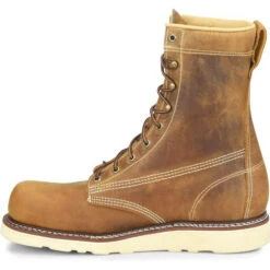 Carolina Men's Amp USA 8" Steel Toe Slip Resist Work Boot -Brown- CA7505 11 Carolina Men's Amp USA 8" Steel Toe Slip Resist Work Boot -Brown- CA7505 -Overlook Boots Online Shop CLA 009 ca7505