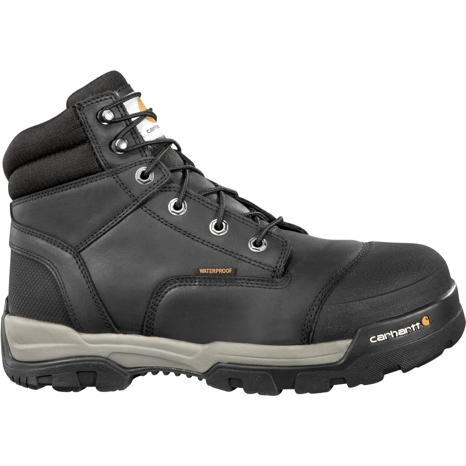 Carhartt Men's Ground Force 6" Comp Toe WP Work Boot - Black - CME6351 3 Carhartt Men's Ground Force 6" Comp Toe WP Work Boot - Black - CME6351