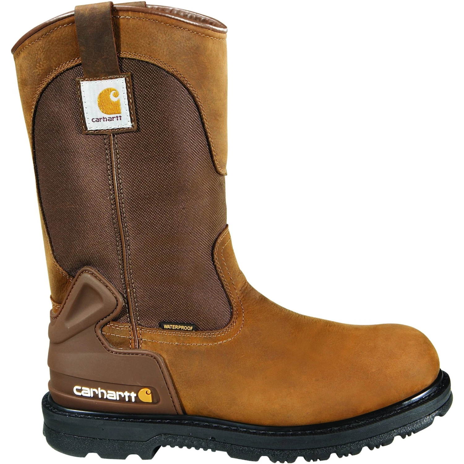 Carhartt Men's 11" Soft Toe WP Wellington Work Boot - Brown - CMP1100 4 Carhartt Men's 11" Soft Toe WP Wellington Work Boot - Brown - CMP1100 - Image 2