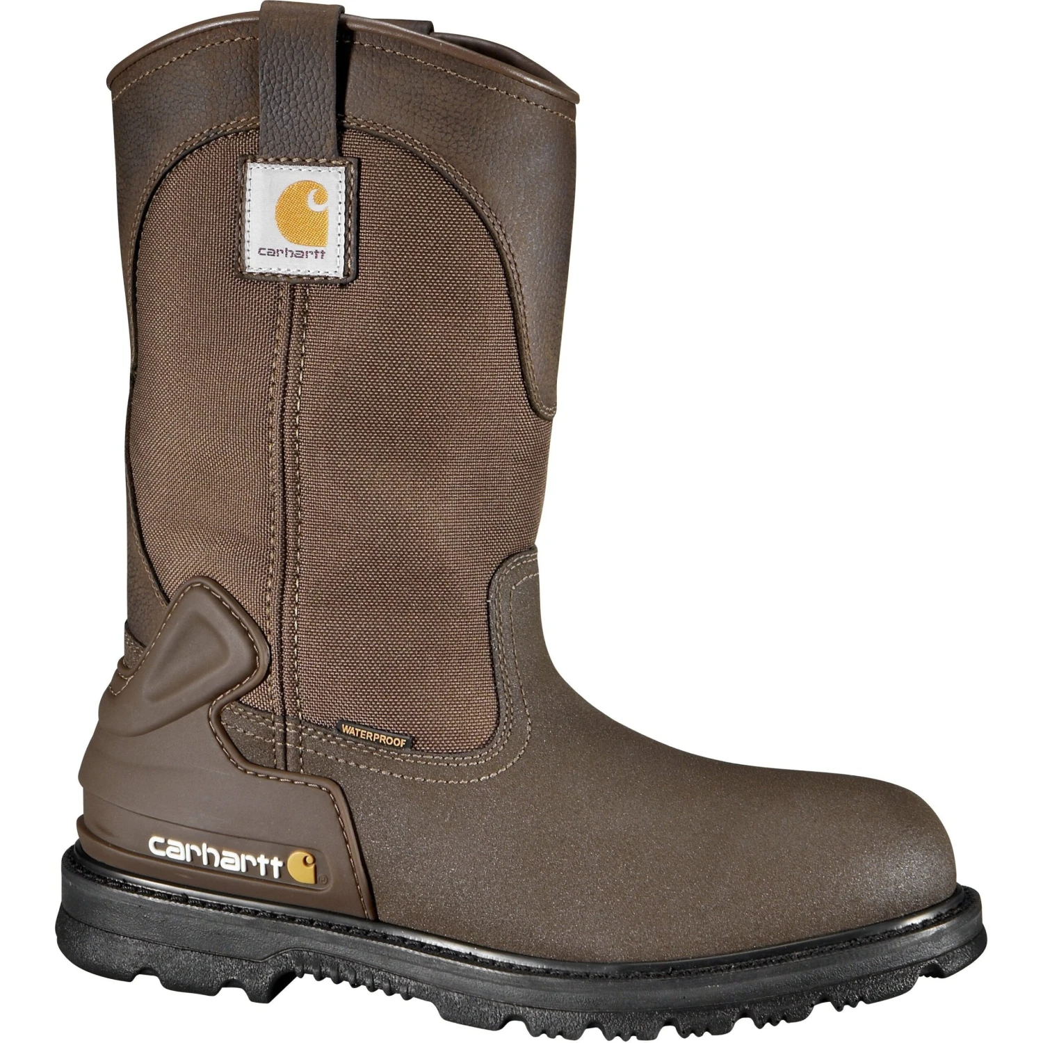 Carhartt Men's 11" Steel Toe WP Wellington Work Boot - Brown - CMP1270 3 Carhartt Men's 11" Steel Toe WP Wellington Work Boot - Brown - CMP1270