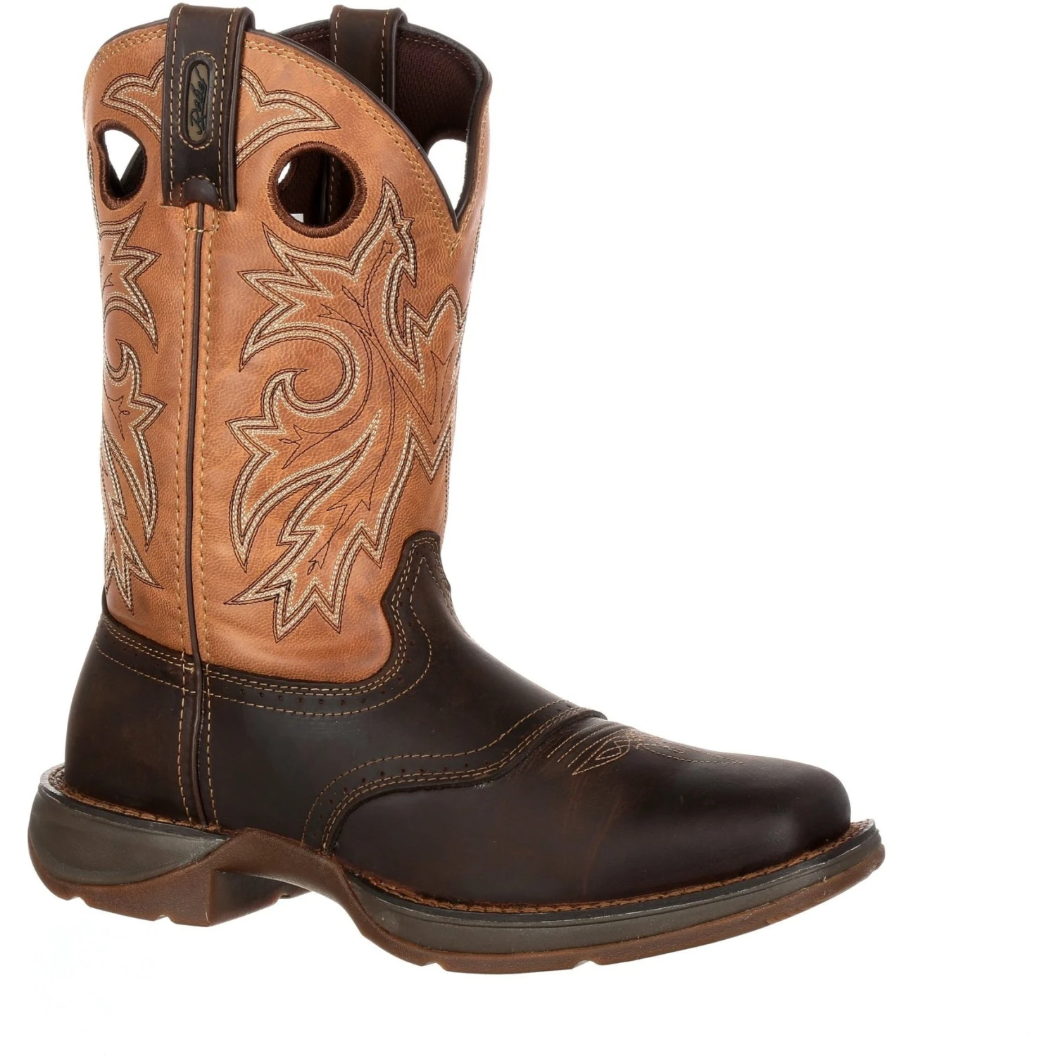 Durango Men's Rebel 11" Steel Toe WP Western Boot- Brown/Tan- DB019 3 Durango Men's Rebel 11" Steel Toe WP Western Boot- Brown/Tan- DB019