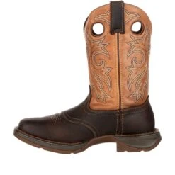 Durango Men's Rebel 11" Steel Toe WP Western Boot- Brown/Tan- DB019 11 Durango Men's Rebel 11" Steel Toe WP Western Boot- Brown/Tan- DB019 -Overlook Boots Online Shop DB019 instep profile