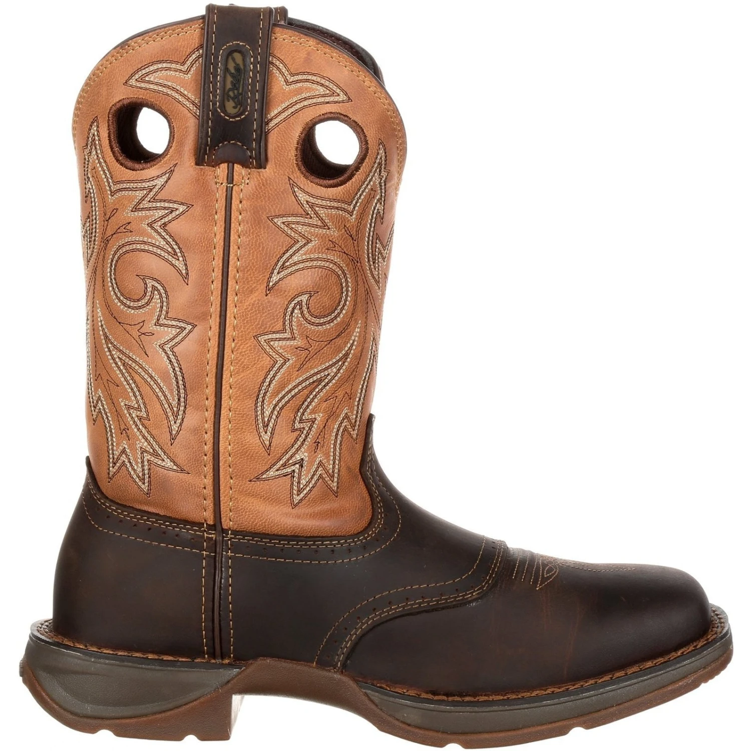 Durango Men's Rebel 11" Steel Toe WP Western Boot- Brown/Tan- DB019 7 Durango Men's Rebel 11" Steel Toe WP Western Boot- Brown/Tan- DB019 - Image 5