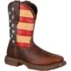 Durango Men's Rebel 11" Steel Toe Western Flag Boot - Brown - DB020 -Overlook Boots Online Shop DB020