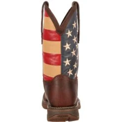 Durango Men's Rebel 11" Steel Toe Western Flag Boot - Brown - DB020 12 Durango Men's Rebel 11" Steel Toe Western Flag Boot - Brown - DB020 -Overlook Boots Online Shop DB020 back
