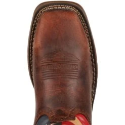 Durango Men's Rebel 11" Steel Toe Western Flag Boot - Brown - DB020 14 Durango Men's Rebel 11" Steel Toe Western Flag Boot - Brown - DB020 -Overlook Boots Online Shop DB020 birdseye