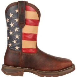 Durango Men's Rebel 11" Steel Toe Western Flag Boot - Brown - DB020 13 Durango Men's Rebel 11" Steel Toe Western Flag Boot - Brown - DB020 -Overlook Boots Online Shop DB020 profile