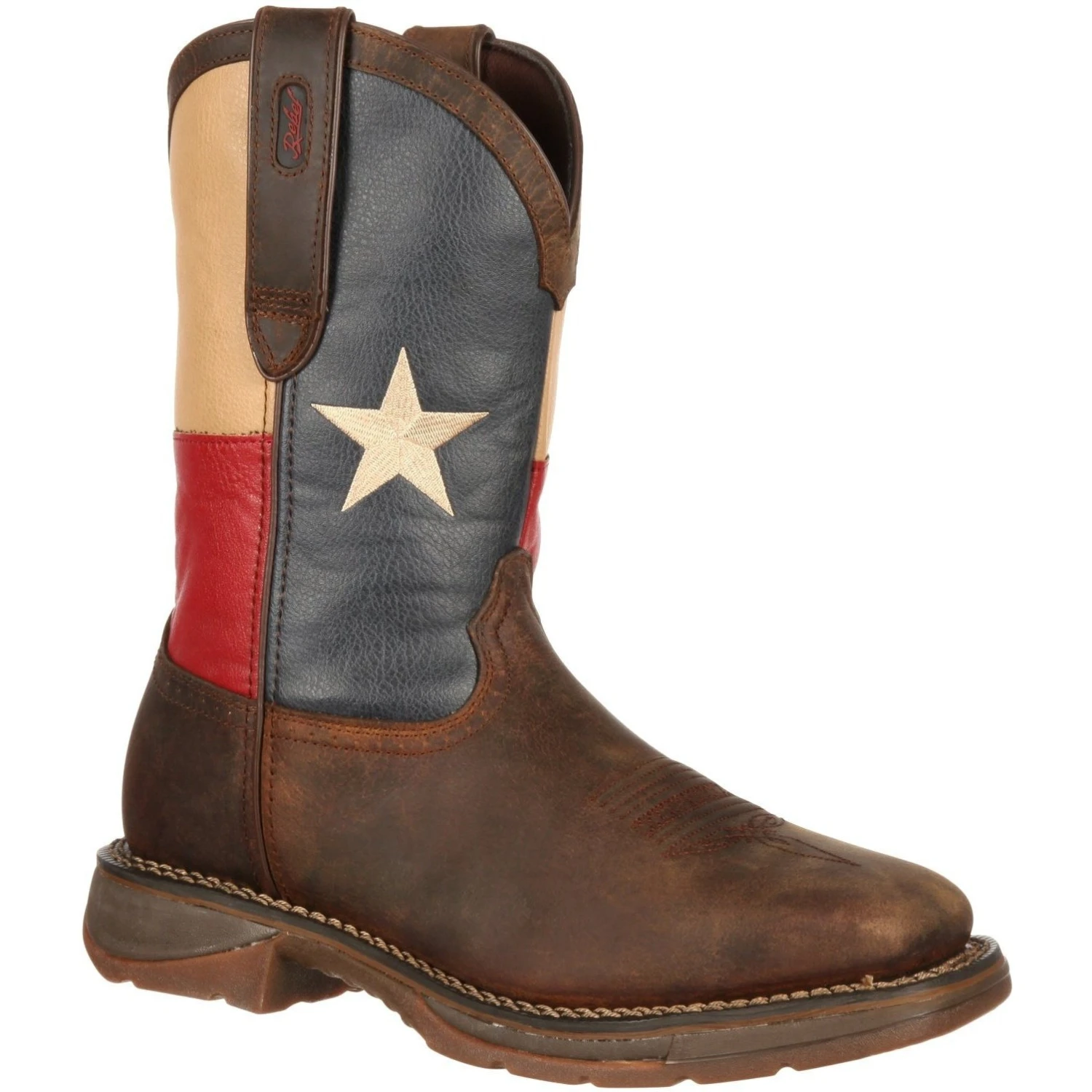 Durango Men's Rebel Steel Toe Western Flag Boot - Brown - DB021 3 Durango Men's Rebel Steel Toe Western Flag Boot - Brown - DB021
