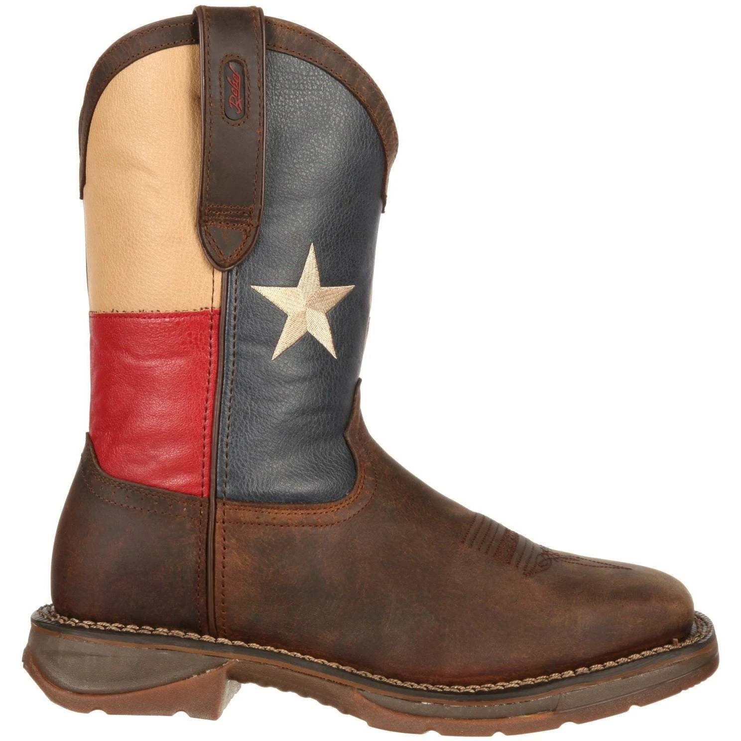Durango Men's Rebel Steel Toe Western Flag Boot - Brown - DB021 7 Durango Men's Rebel Steel Toe Western Flag Boot - Brown - DB021 - Image 5