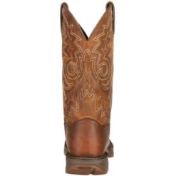 Durango Men's Rebel 12" Steel Toe Pull-On Western Work Boot - DB4343 -Overlook Boots Online Shop DB4343 back