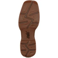 Durango Men's Rebel 12" Steel Toe Pull-On Western Work Boot - DB4343 -Overlook Boots Online Shop DB4343 outsole