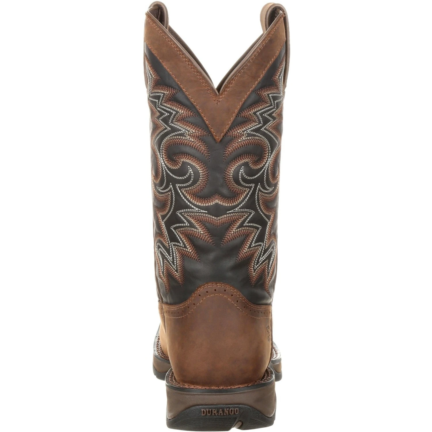 Durango Men's Rebel 12" Square Toe Pull-On Western Boot Chocolate DDB0135 6 Durango Men's Rebel 12" Square Toe Pull-On Western Boot Chocolate DDB0135 - Image 4