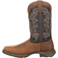 Durango Men's Rebel 12" Square Toe Pull-On Western Boot Chocolate DDB0135 11 Durango Men's Rebel 12" Square Toe Pull-On Western Boot Chocolate DDB0135 -Overlook Boots Online Shop DDB0135 instep profile