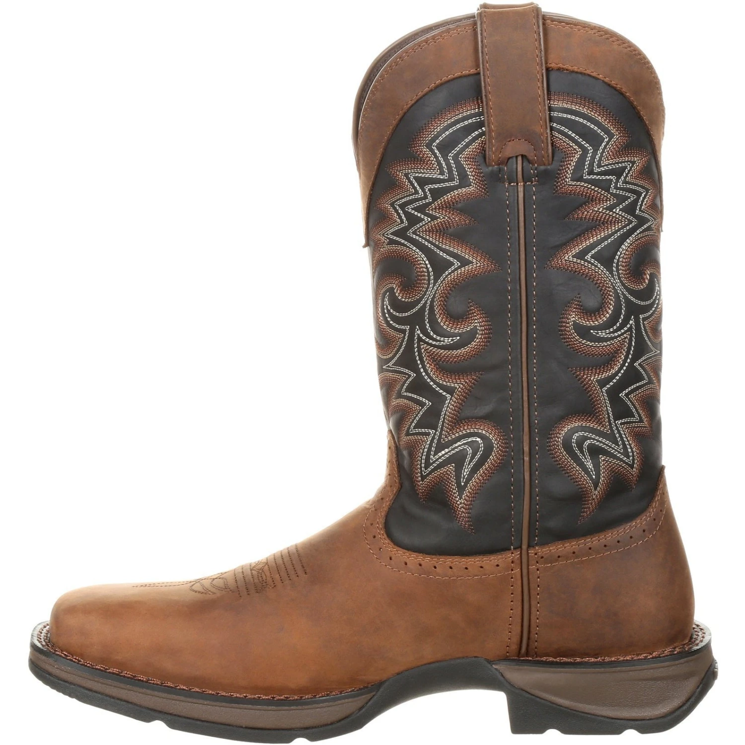 Durango Men's Rebel 12" Square Toe Pull-On Western Boot Chocolate DDB0135 5 Durango Men's Rebel 12" Square Toe Pull-On Western Boot Chocolate DDB0135 - Image 3