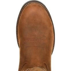 Durango Men's Rebel 12" Round Toe WP Western Boot - Brown - DDB0163 -Overlook Boots Online Shop DDB0163 birdseye