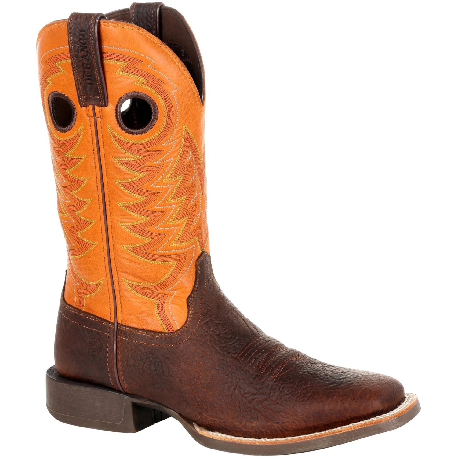 Durango Men's Rebel Pro 12" Square Toe Western Boot - Orange - DDB0230 3 Durango Men's Rebel Pro 12" Square Toe Western Boot - Orange - DDB0230