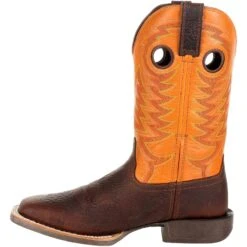 Durango Men's Rebel Pro 12" Square Toe Western Boot - Orange - DDB0230 11 Durango Men's Rebel Pro 12" Square Toe Western Boot - Orange - DDB0230 -Overlook Boots Online Shop DDB0230 instep profile