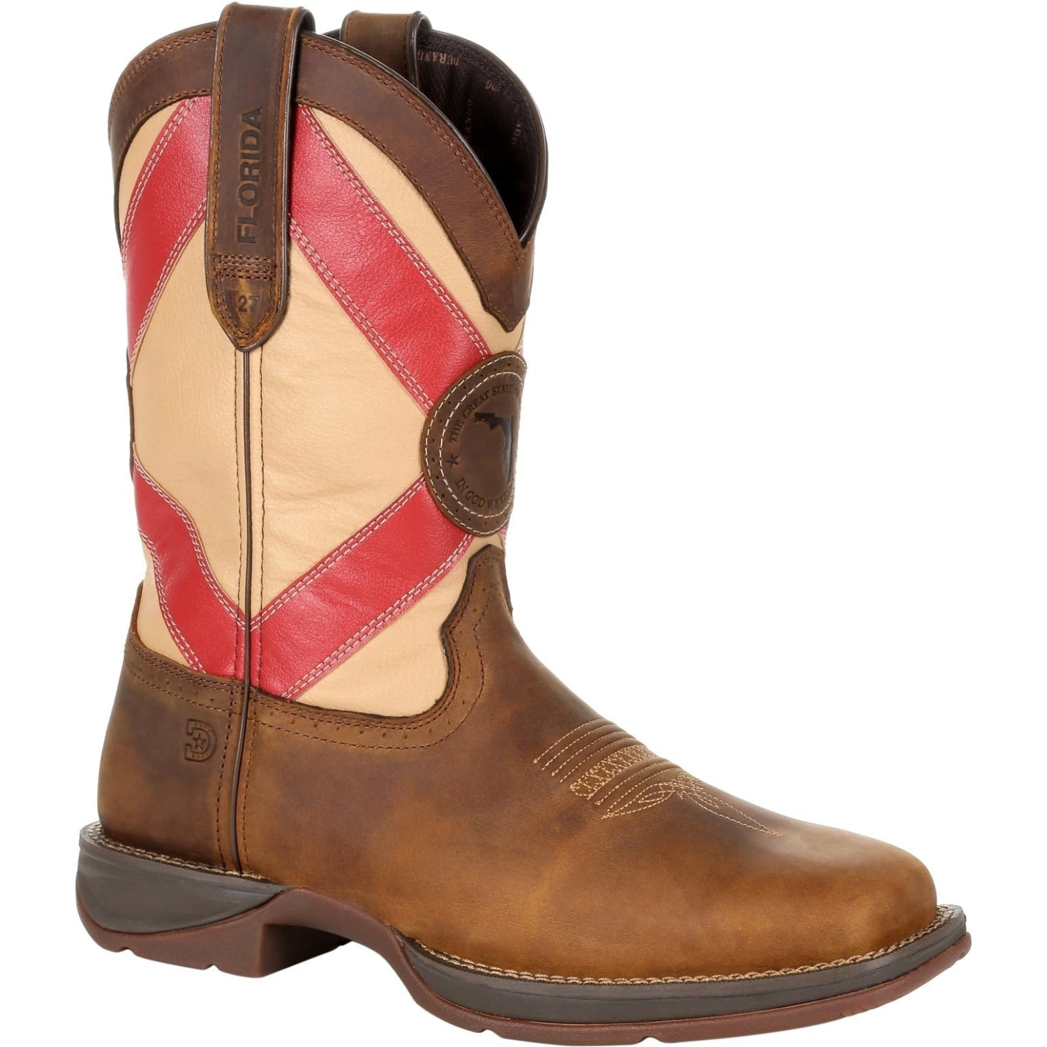 Durango Men's Rebel 11" Square Toe Western Boot - Brown - DDB0233 3 Durango Men's Rebel 11" Square Toe Western Boot - Brown - DDB0233