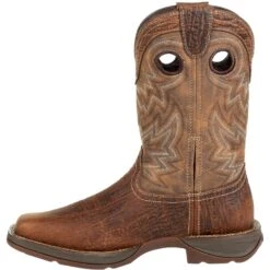 Durango Men's Rebel 11" Square Toe Western Boot- Trail Brown - DDB0271 -Overlook Boots Online Shop DDB0271 instep profile