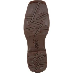 Durango Men's Rebel Army Green USA Print 12" Square Toe Western Boot -Overlook Boots Online Shop DDB0313 outsole