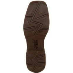 Durango Men's Rebel Distressed Flag Embroidery 12" Sqr Toe Western Boot -Overlook Boots Online Shop DDB0314 outsole